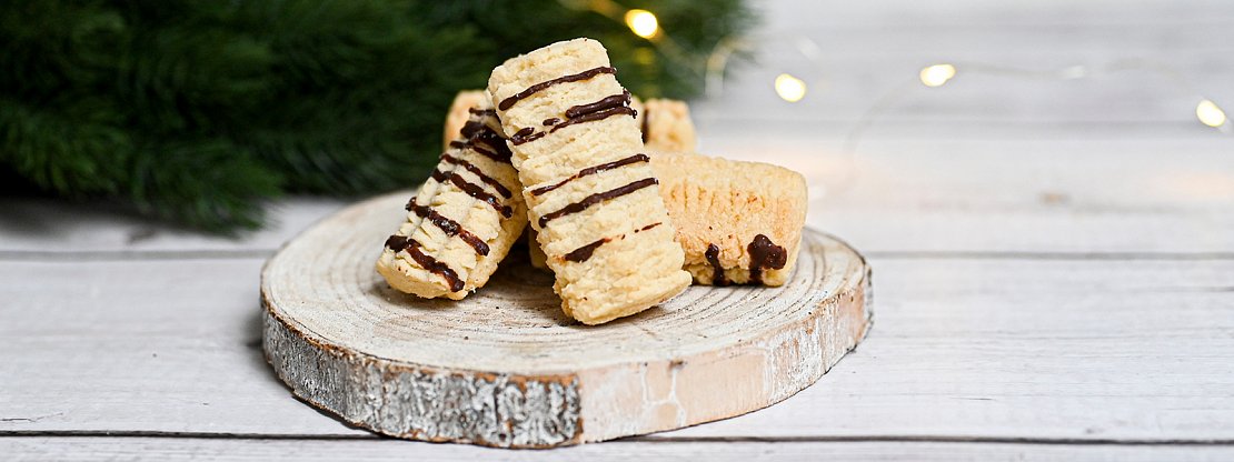 Stříkané cukroví s marmeládou