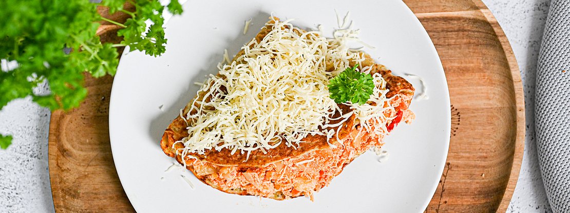 Bezlepkový bramborák plněný kuřecí směsí