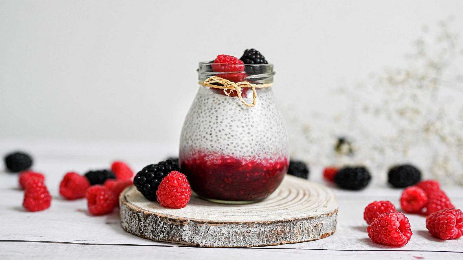 Chia pudink s ovocem