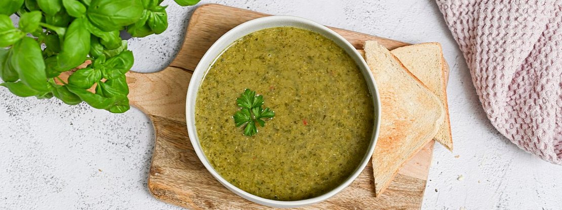 Pikantní zelená polévka