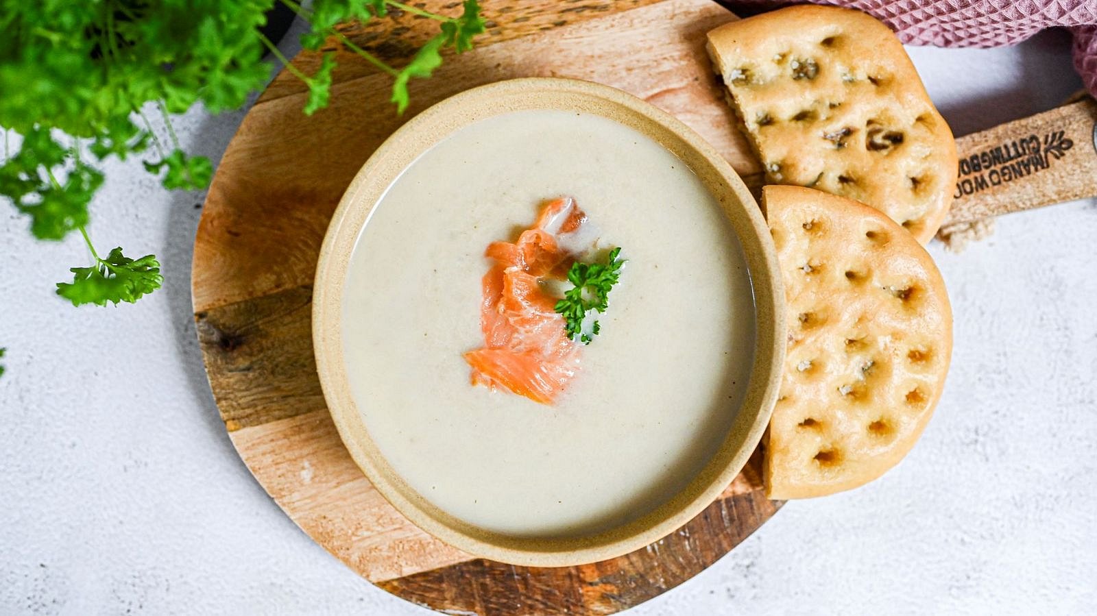 Krém z uzeného lososa