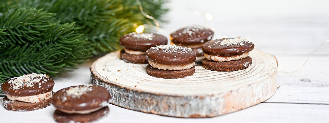 Čokoládová kolečka s oříšky