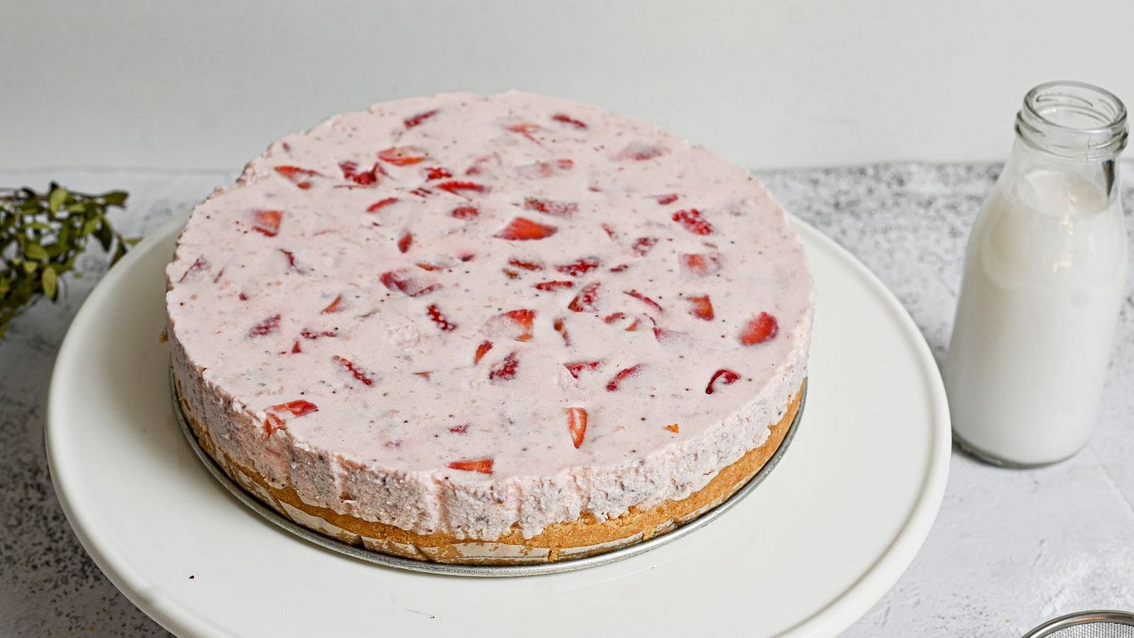 Jahodový cheesecake