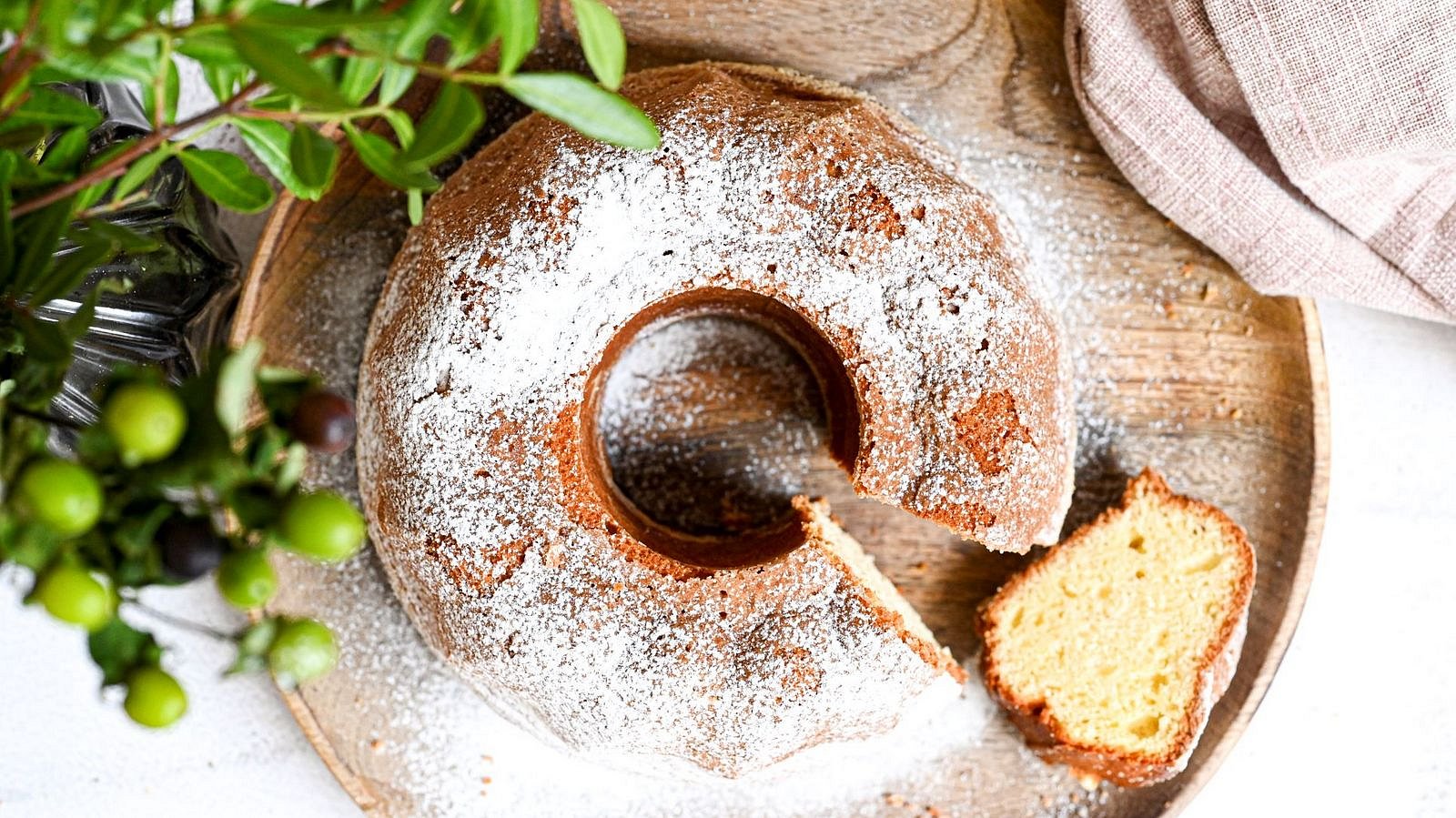 Tvarohová bábovka s pudinkem