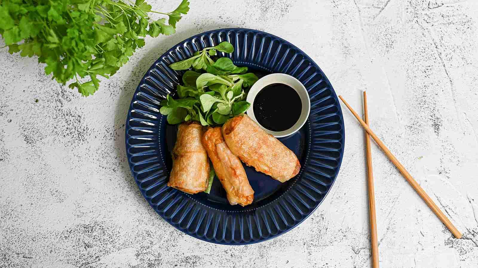 Vegeteriánské smažené závitky