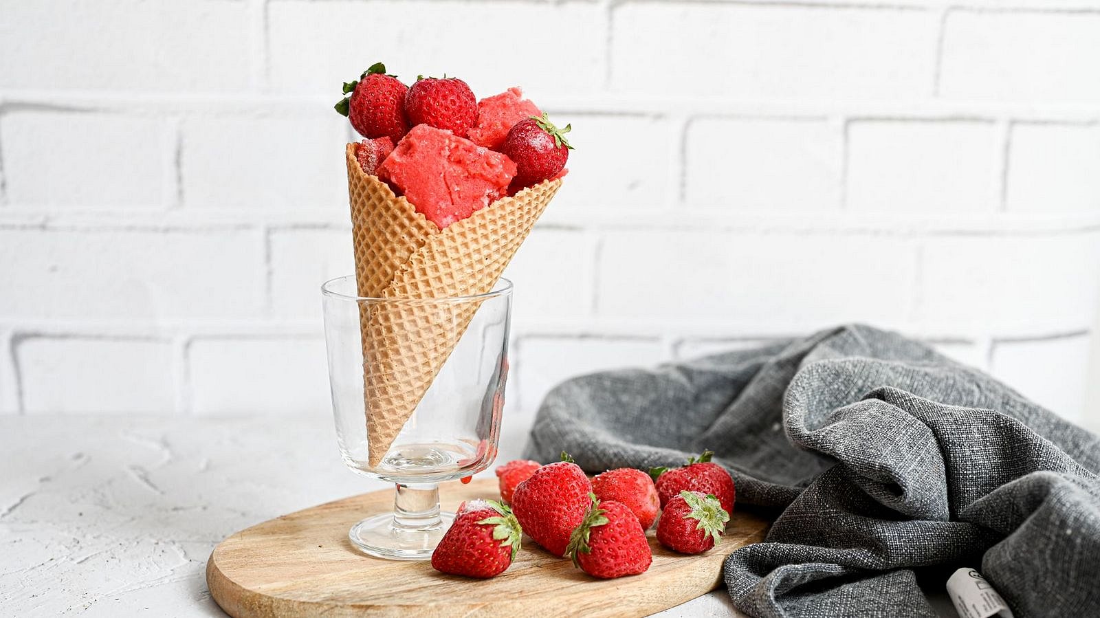 Jahodovo-malinový sorbet