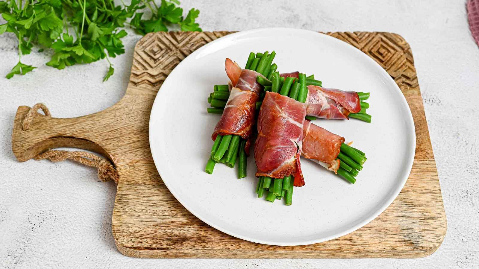 Fazolky v páře se slaninou