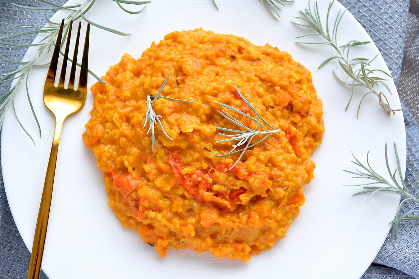 Rizoto s kari a mrkví