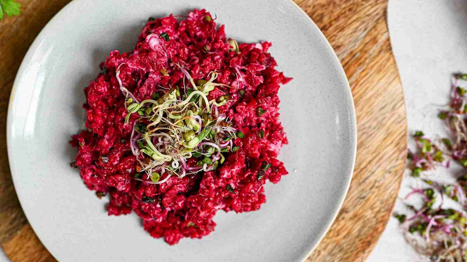 Bulgur s kozím sýrem a řepou