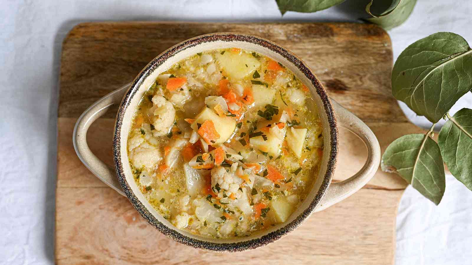 Polévka petrželová se sýrem