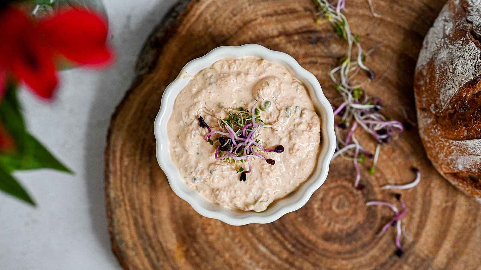 Pomazánka z kimči s mungo klíčky