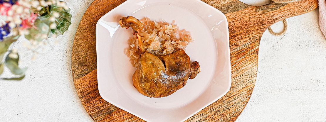 Konfitované kachní stehno