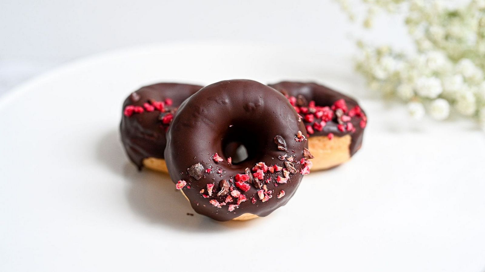 Čokoládové donuty pečené