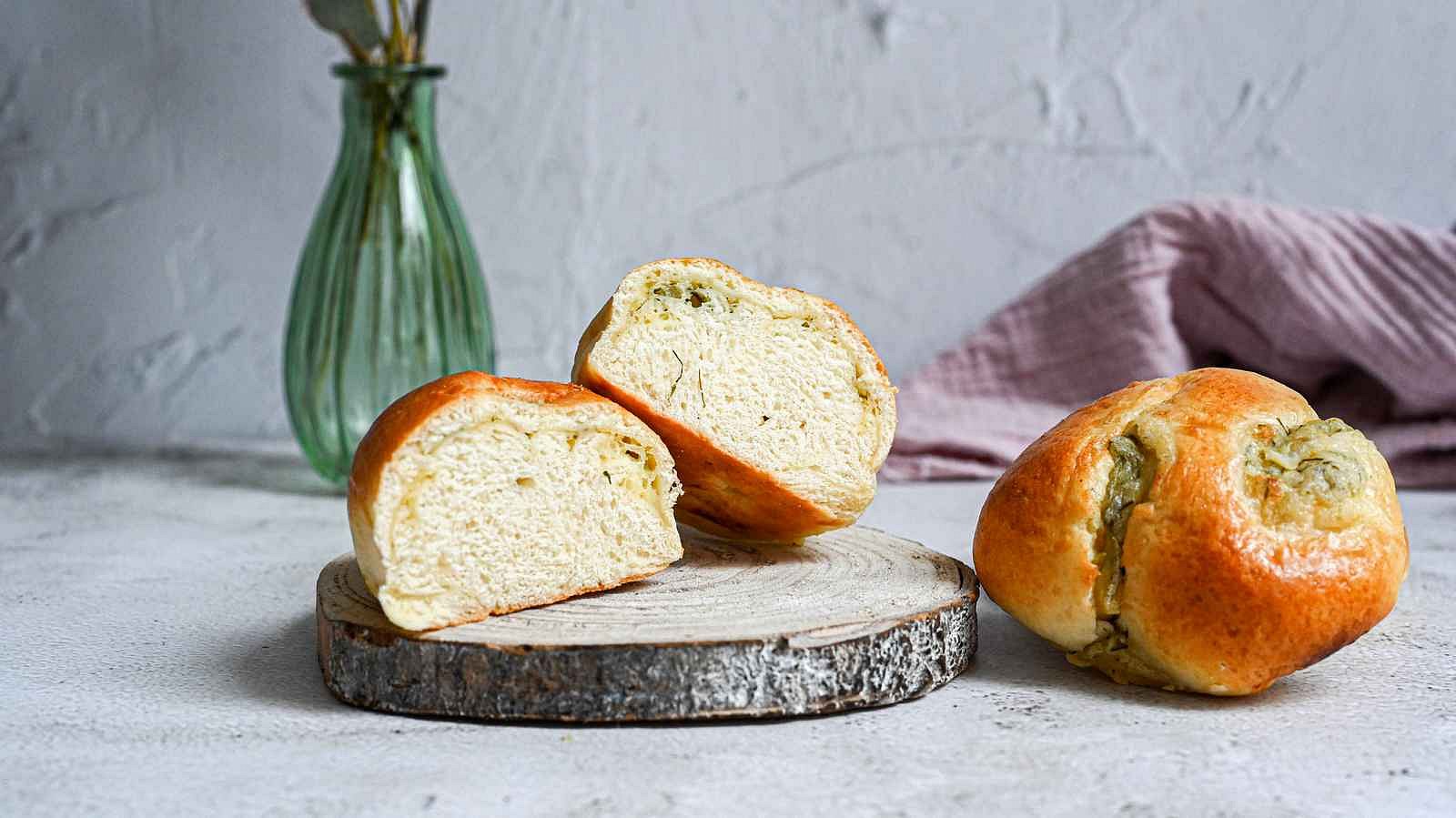 Houstičky s brynzou a pažitkou