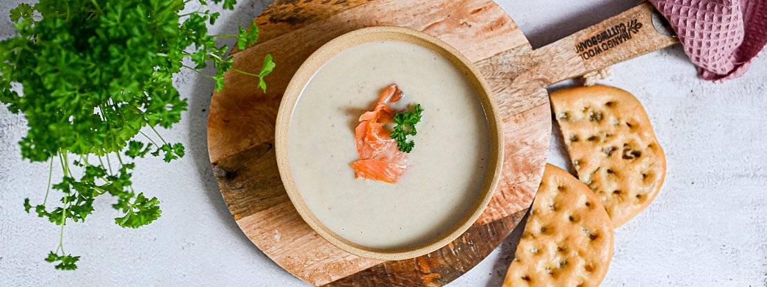 Krém z uzeného lososa