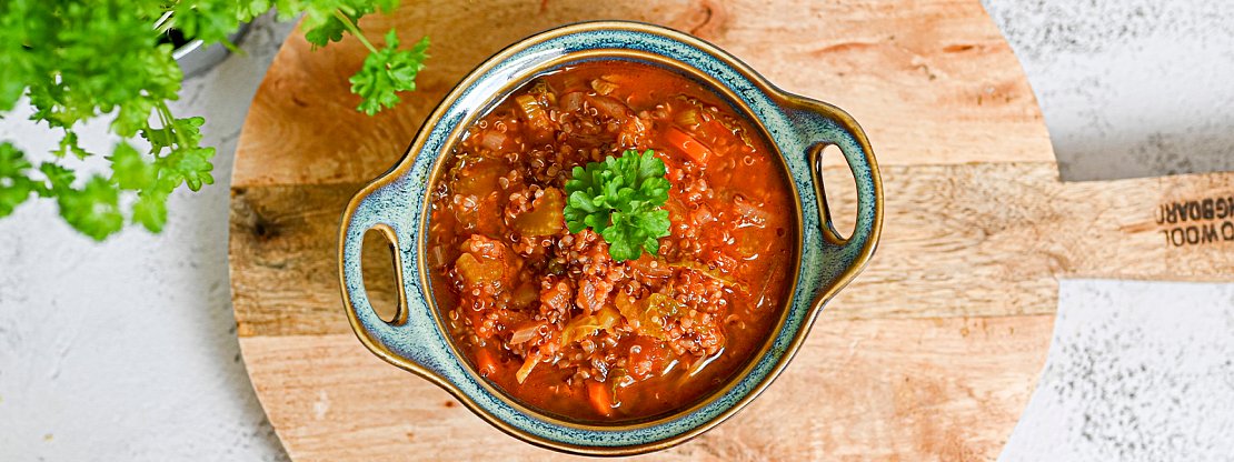 Hustá zeleninová polévka s quinoou