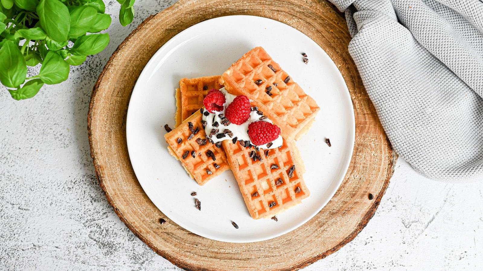 Banánové vafle bez cukru