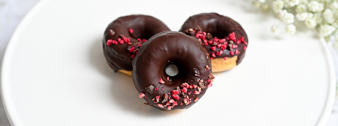 Čokoládové donuty pečené