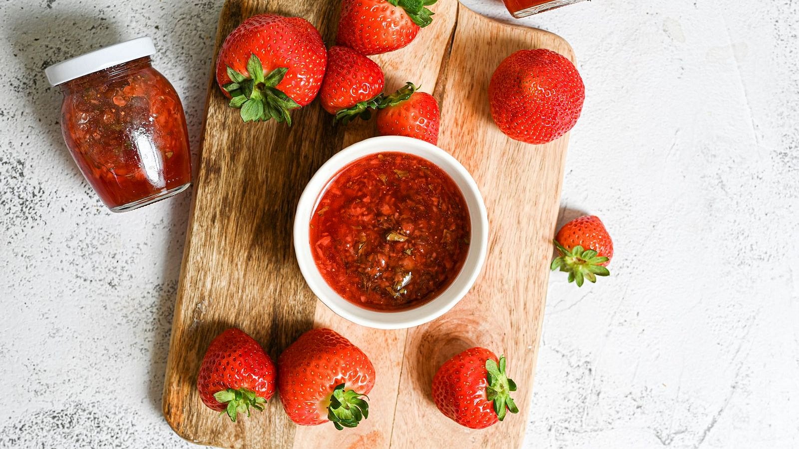 Jahodová marmeláda s mátou