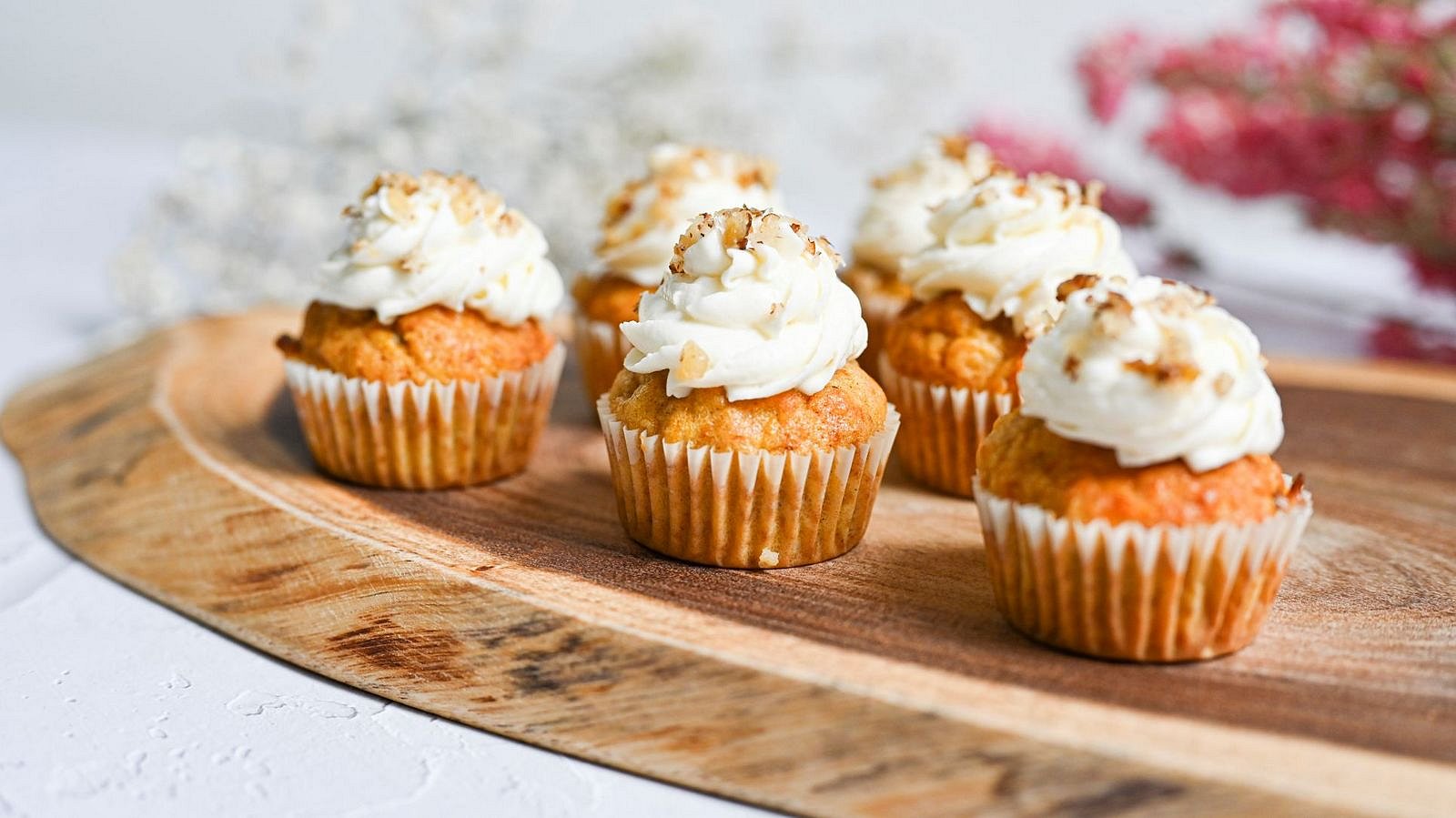 Mrkvové muffiny s krémem z mascarpone