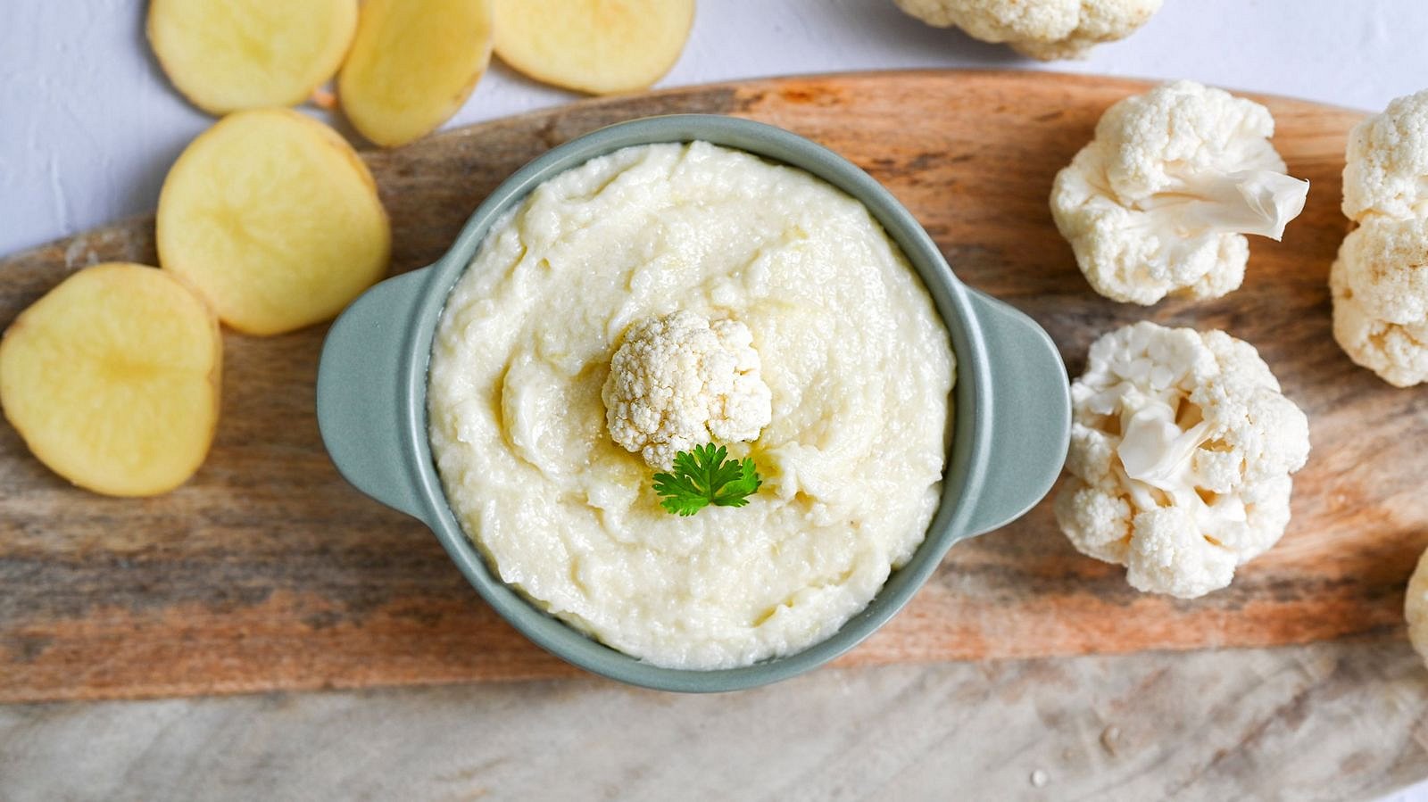 Květákovo-bramborové pyré